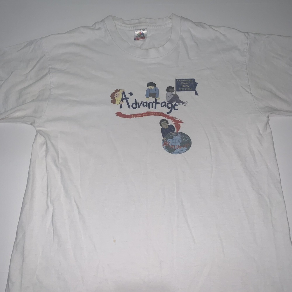 Vintage Fruit Of The Loom Single Stitch T Shirt Jostens Learning Advantage L